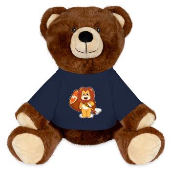 Viande de lion - Nounours RecycelBär® marron - bleu marine - Devant