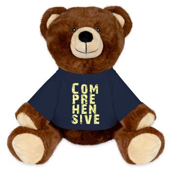 Explore every aspect of COMPREHENSIVE - MiniFeet® RecycelBär® Teddy Bear Brown - french navy - Front