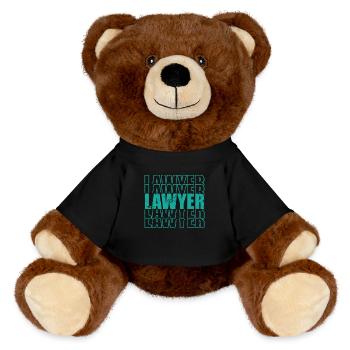 Lawyer Beruf Jurist - MiniFeet® RecycelBär® Braun - Schwarz - Vorne