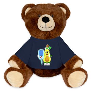 Thermomètre clinique Avocado Nurse - Nounours RecycelBär® marron - bleu marine - Devant