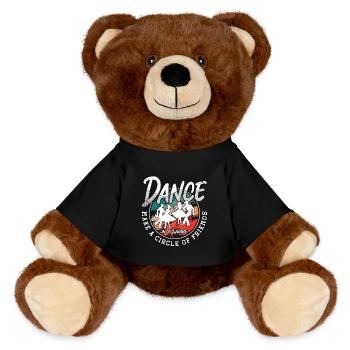 Square Dancing Dance In A Square Make Couple Dance - MiniFeet® RecycelBär® Braun - Schwarz - Vorne