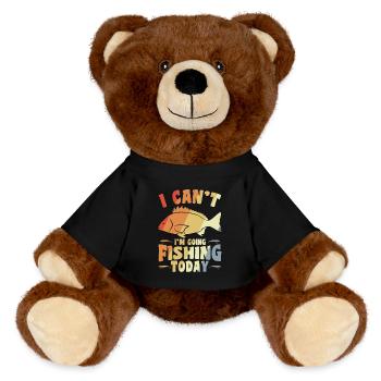 Blague de pêcheur - Nounours RecycelBär® marron - noir - Devant