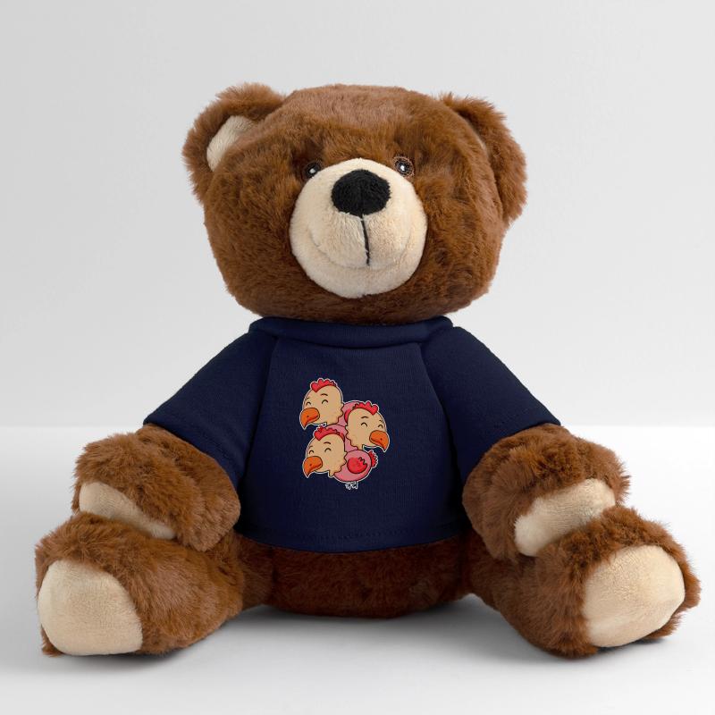 Poulets mignons - Motif de poulet Nounours RecycelBär® marron