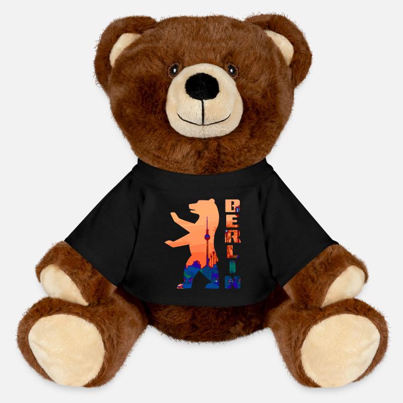 Berlin Bear - MiniFeet® RecycelBär® Teddy Bear Brown - black