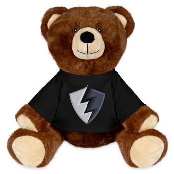 Logo du blason - Nounours RecycelBär® marron - noir - Devant