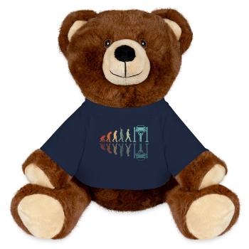 Développement de la mécanique automobile - Nounours RecycelBär® marron - bleu marine - Devant