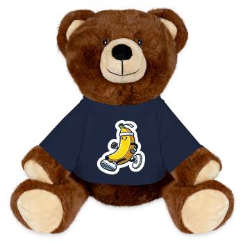 Sportliche Banane - MiniFeet® RecycelBär® Braun - French Navy - Vorne
