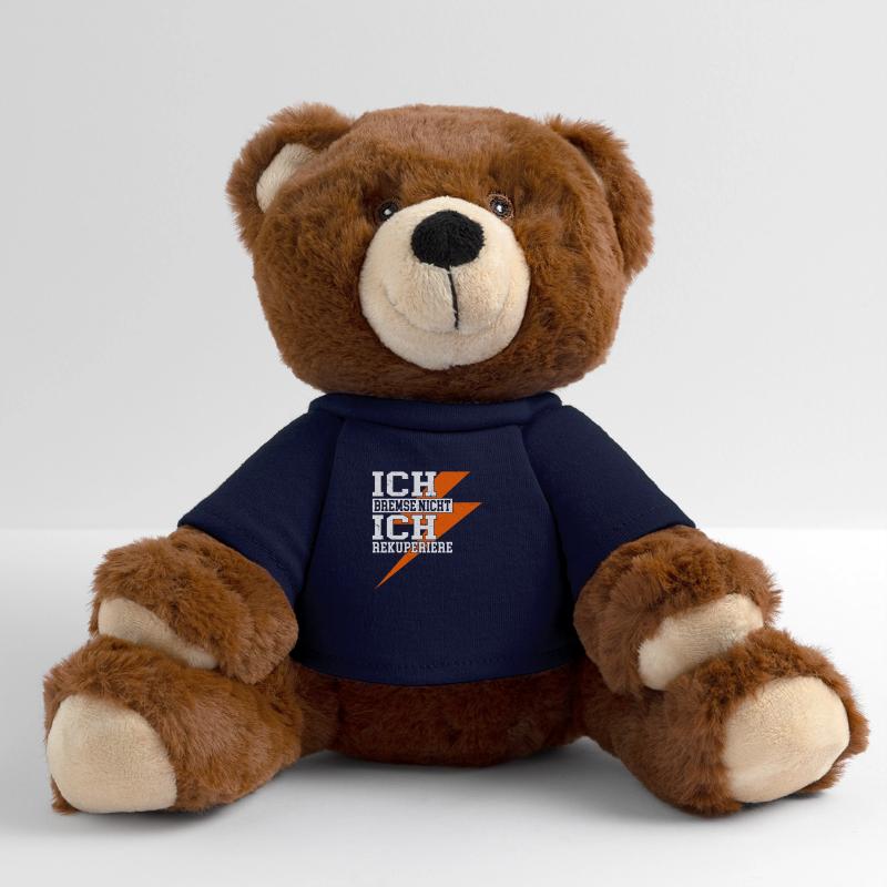 I don't brake, I recuperate MiniFeet® RecycelBär® Teddy Bear Brown