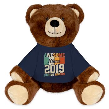 Millésime 2019 Légendes - Nounours RecycelBär® marron - bleu marine - Devant