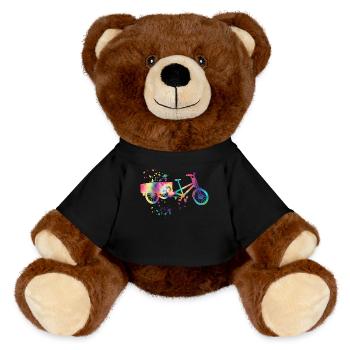 Heavy Duty Bike Cargo Bike Cargo Bike Cargo Bike - MiniFeet® RecycelBär® Teddy Bear Brown - black - Front
