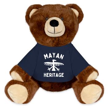 PATRIMOINE MAYA PETROGHLYPH - Nounours RecycelBär® marron - bleu marine - Devant