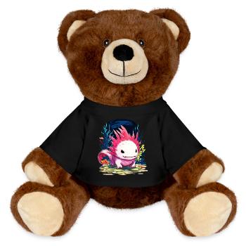 Axolotl - MiniFeet® RecycelBär® Braun - Schwarz - Vorne