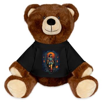 Explore the dungeon with Dora - MiniFeet® RecycelBär® Teddy Bear Brown - black - Front