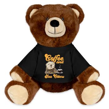 Seeotter - MiniFeet® RecycelBär® Braun - Schwarz - Vorne