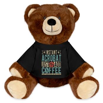 Instant Acrobat Just Add Coffee - MiniFeet® RecycelBär® Teddy Bear Brown - black - Front