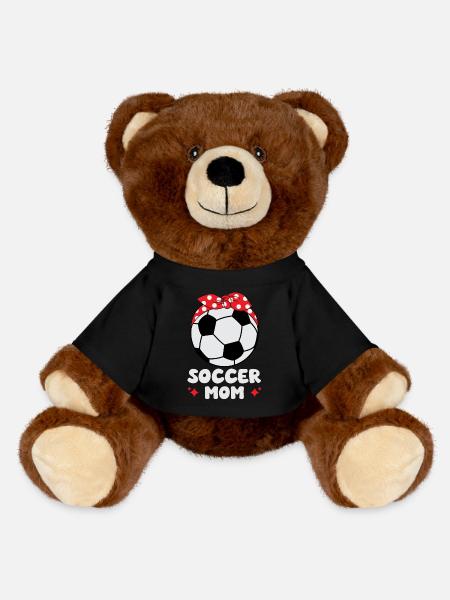 Fußball Mama - MiniFeet® RecycelBär® Braun - Schwarz