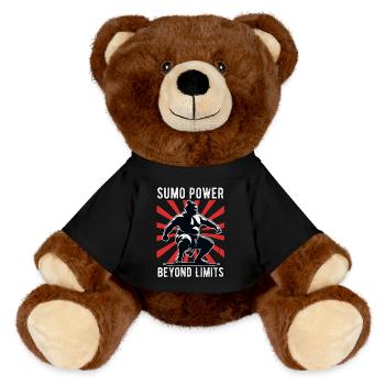Sumo-Kraft jenseits der Grenzen - MiniFeet® RecycelBär® Braun - Schwarz - Vorne