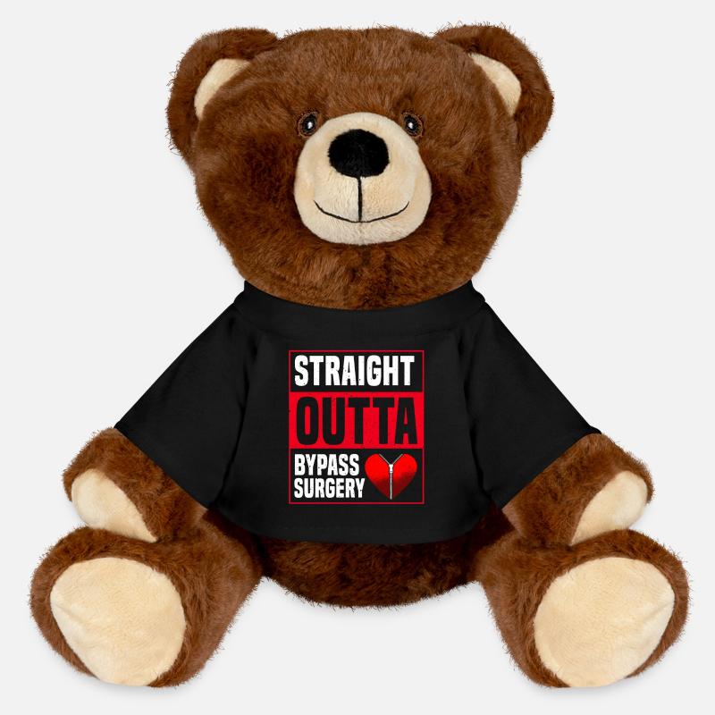 ArterieStraight Outta Bypass-Operation - MiniFeet® RecycelBär® Braun - Schwarz