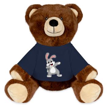 Danse hip-hop Bunny - Nounours RecycelBär® marron - bleu marine - Devant