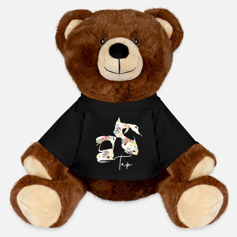 Stepptanzlehrer Stepptänzer Stepptanz - MiniFeet® RecycelBär® Braun - Schwarz