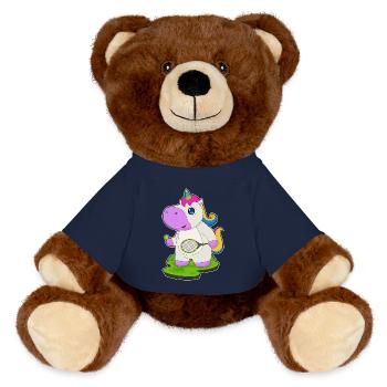 Licorne Tennis Raquette de tennis Sports - Nounours RecycelBär® marron - bleu marine - Devant