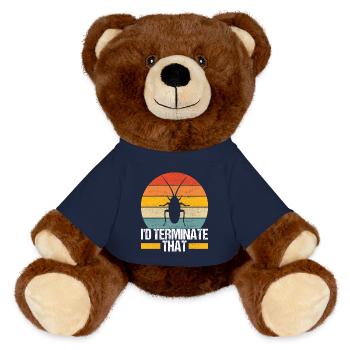 Schädlingsbekämpfung Kammerjäger - MiniFeet® RecycelBär® Braun - French Navy - Vorne