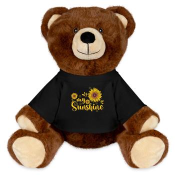 Tournesols My Sunshine Garden - Nounours RecycelBär® marron - noir - Devant