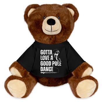 Il faut aimer une bonne pole dance - Nounours RecycelBär® marron - noir - Devant