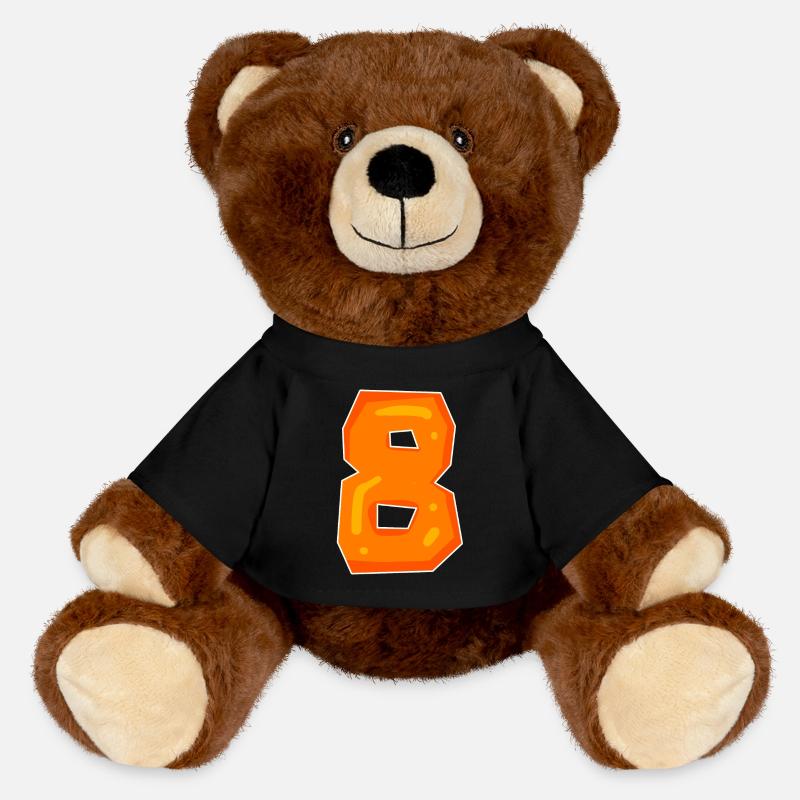 Numero 8 Numero kahdeksan Aihe - MiniFeet® RecycelBär® ruskea - musta