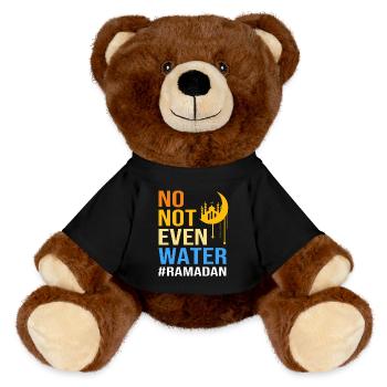 Muslim - MiniFeet® RecycelBär® Teddy Bear Brown - black - Front