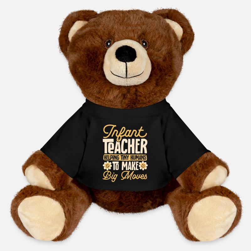 Enseignante de maternelle Éducatrice de centre de garde - Nounours RecycelBär® marron - noir