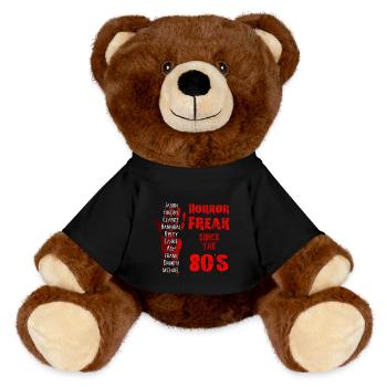 Horror Freak depuis les années 80 - Nounours RecycelBär® marron - noir - Devant