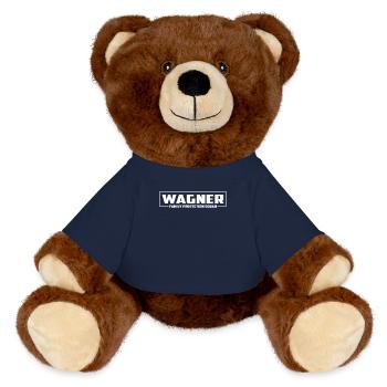 Wagner Proudly Support Your Loved Ones - MiniFeet® RecycelBär® Teddy Bear Brown - french navy - Front