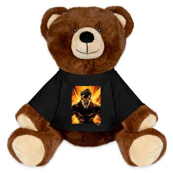 Super Anger Hero: Der heldenhafte Ausbruch - MiniFeet® RecycelBär® Braun - Schwarz - Vorne