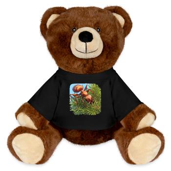 Ant Ameisen Ameise - MiniFeet® RecycelBär® Braun - Schwarz - Vorne