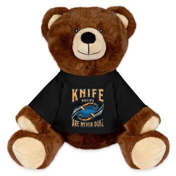 Blade Forging Knife Makers Are Never Dull Forging - MiniFeet® RecycelBär® Braun - Schwarz - Vorne
