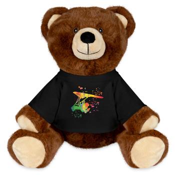 paParatrike Motor-hängegleiter Deltatrike - MiniFeet® RecycelBär® Braun - Schwarz - Vorne