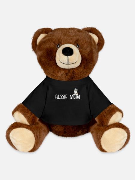 Drôle de berger australien Mama I Aussie Mom - Nounours RecycelBär® marron - noir