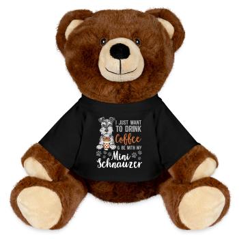 Schnauzer nain Chien Schnauzer - Nounours RecycelBär® marron - noir - Devant