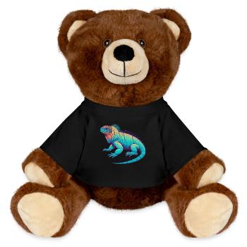 Ecuador Quito Guayaquil Ecuadorianische Kultur - MiniFeet® RecycelBär® Braun - Schwarz - Vorne