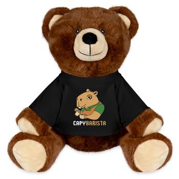 Capybara - MiniFeet® RecycelBär® Braun - Schwarz - Vorne