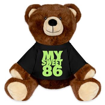 Sweet 86 - MiniFeet® RecycelBär® Teddy Bear Brown - black - Front