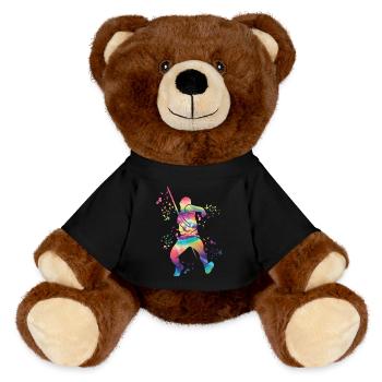 Javelin Throw Colorsplash Javelin Throw - MiniFeet® RecycelBär® Teddy Bear Brown - black - Front
