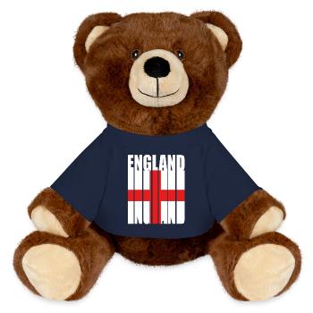 England English - MiniFeet® RecycelBär® Teddy Bear Brown - french navy - Front
