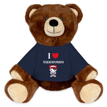taekwondo - Nounours RecycelBär® marron - bleu marine - Devant