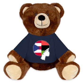 Afro Latina - MiniFeet® RecycelBär® Braun - French Navy - Vorne