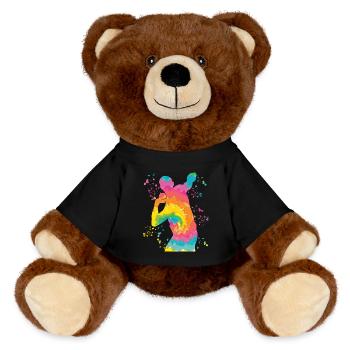 Shot Putter Colorsplash Shot Put - MiniFeet® RecycelBär® Teddy Bear Brown - black - Front