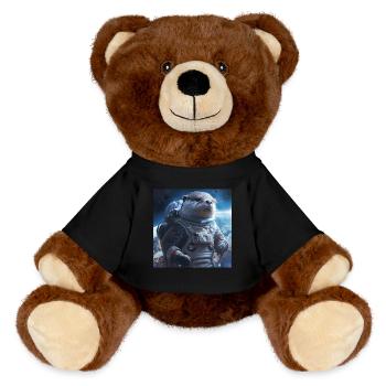 Otter - MiniFeet® RecycelBär® Teddy Bear Brown - black - Front