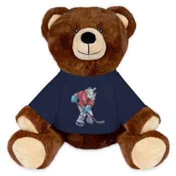Rhino Hockey Hockey Stick - MiniFeet® RecycelBär® Teddy Bear Brown - french navy - Front