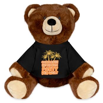 Vacances Lac de Garde - Nounours RecycelBär® marron - noir - Devant